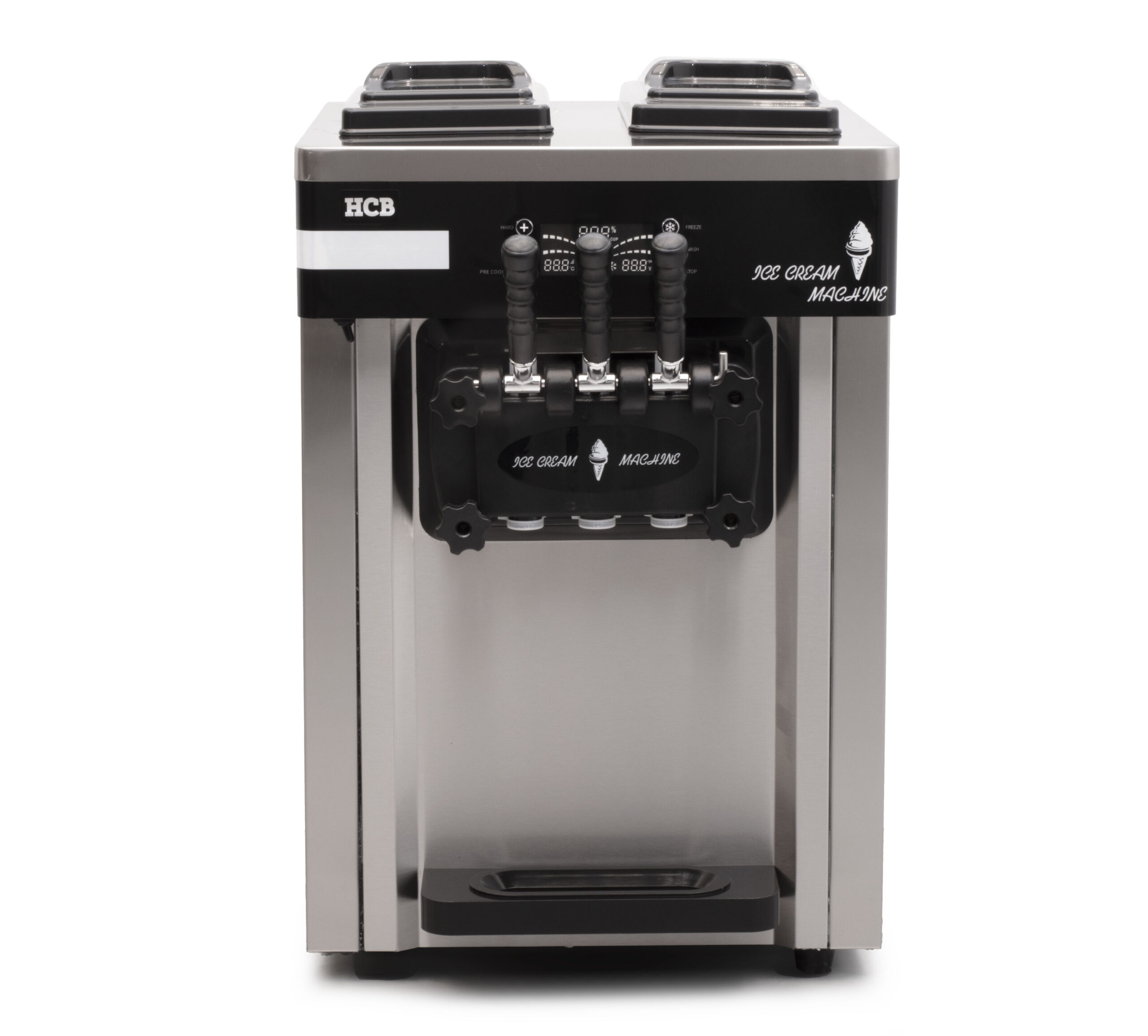 HCB Ice cream machine - set-up model - 2 flavors - 25 liters p/h - 230V - stainless steel - Image 2