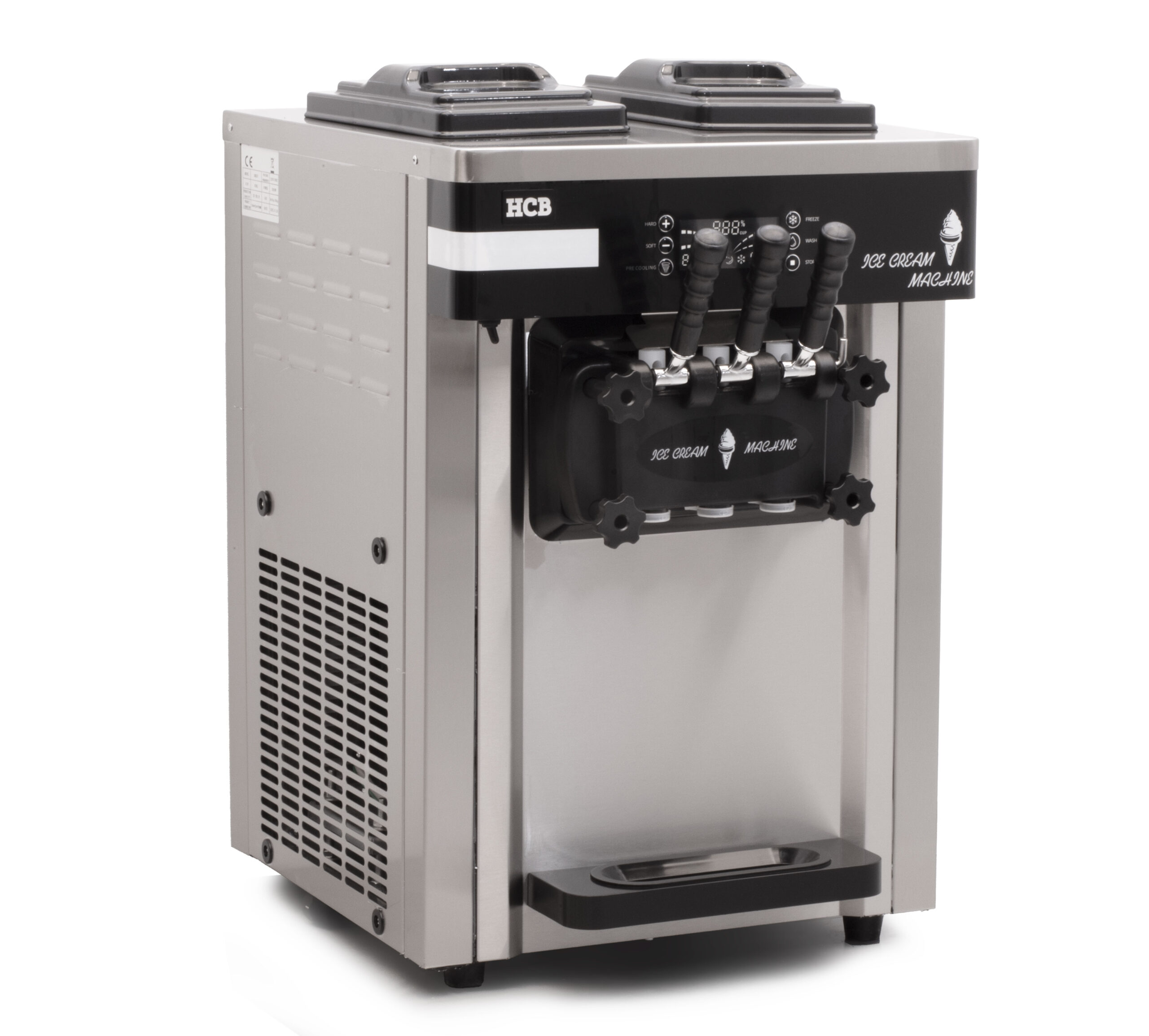 HCB Ice cream machine - set-up model - 2 flavors - 25 liters p/h - 230V - stainless steel - Image 3