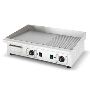 HCB Baking tray - 1/2 ribbed - 74 cm - 400V - stainless steel