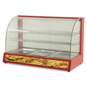 HCB Hot Display Case - 96 cm - 230V - stainless steel