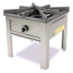 HCB Wok burner - hokker - 10 kW - natural gas - stainless steel