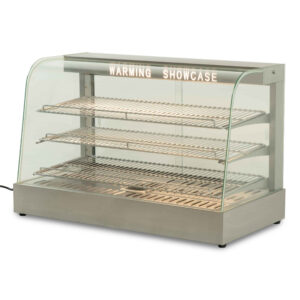 HCB Hot display case - 90 cm - 230V - stainless steel
