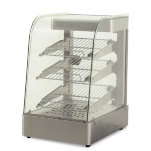 HCB warming display case - 35 cm - 230V - stainless steel