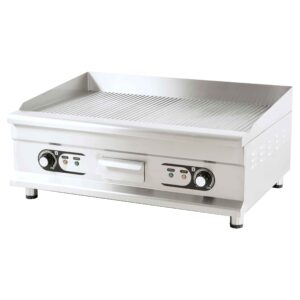 HCB Baking tray - ribbed - 75 cm - 400V - stainless steel