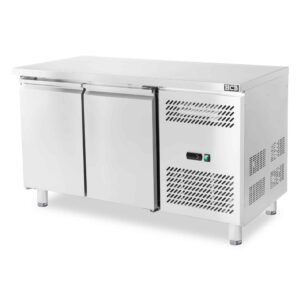 HCB Freezer workbench - 2 doors - 136 cm - 230V - stainless steel