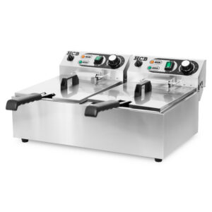 HCB Double fryer - 2 x 6 liters - 2 x 230V - stainless steel