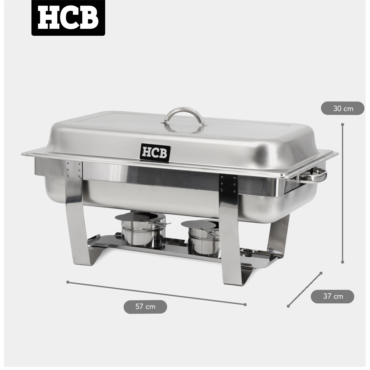 HCB Chafing dish - baking set - stainless steel - Image 13