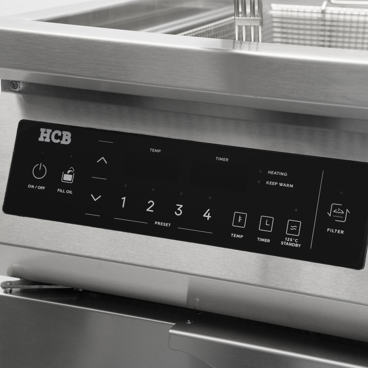 HCB Induction deep fryer - grease filter system - 20 liters - 400V - stainless steel - Image 5