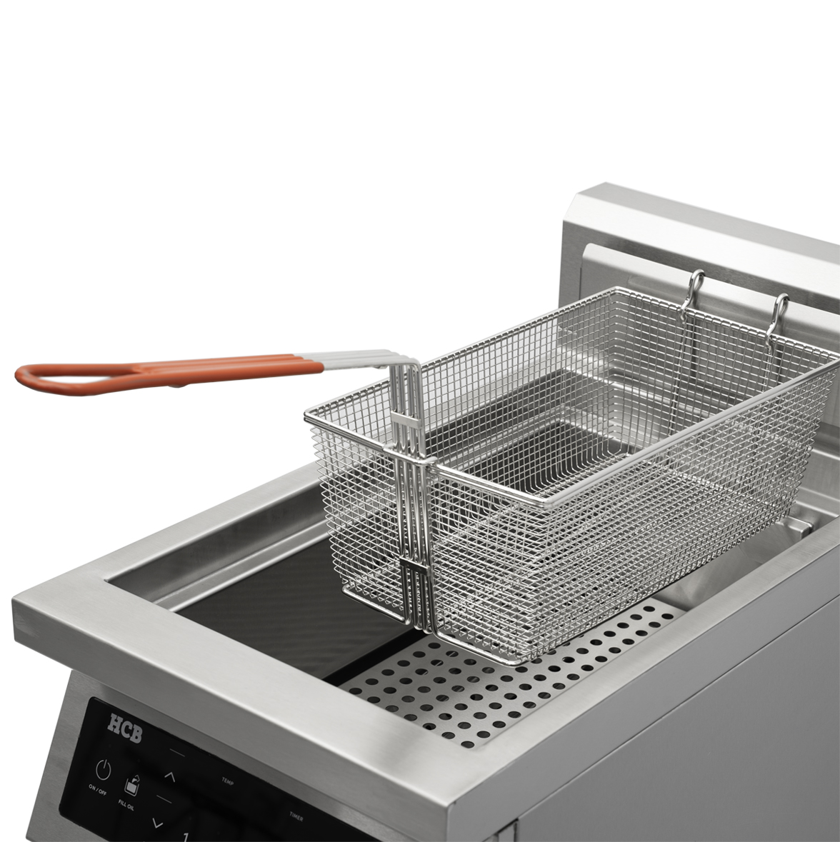 HCB Induction deep fryer - grease filter system - 20 liters - 400V - stainless steel - Image 6