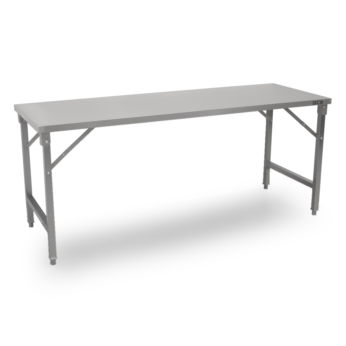 HCB Work Table - collapsible - 200 x 70 x 85 cm - stainless steel