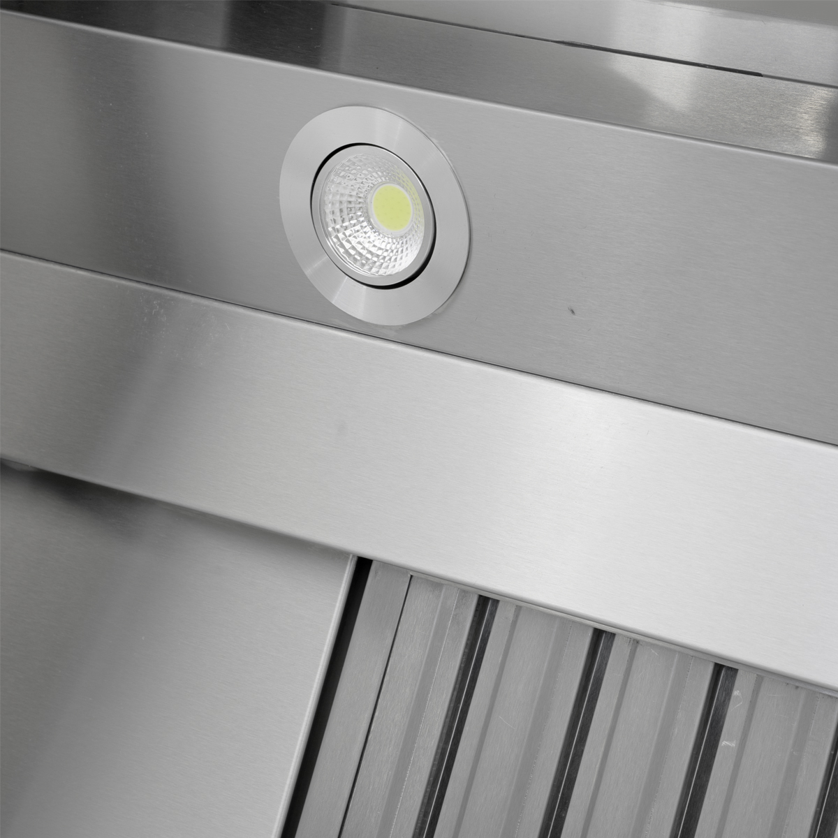 HCB exhaust hood - sloped model - 100 cm - stainless steel