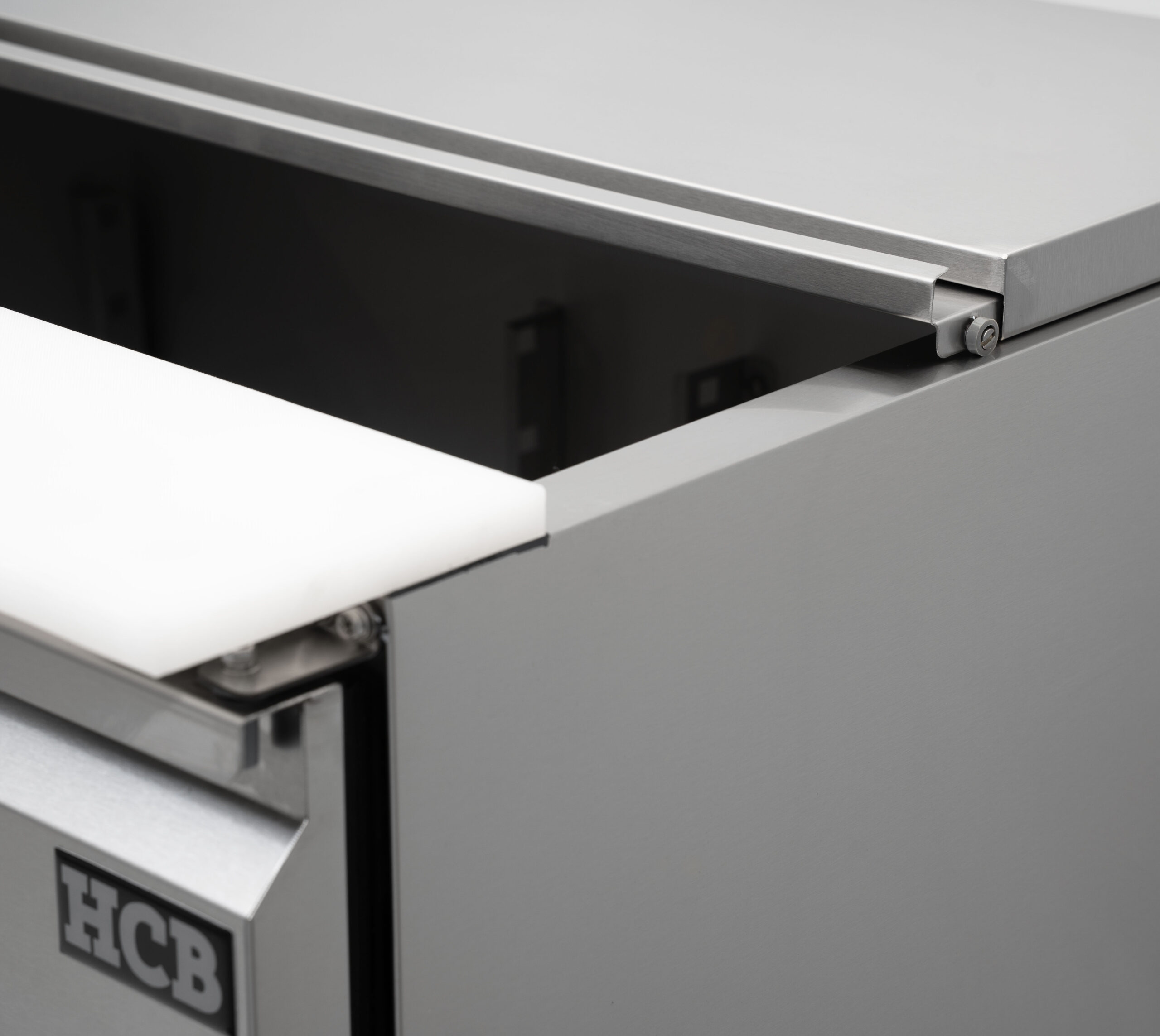 HCB Basic-line Saladette refrigerated workbench - 2 doors - 90 cm - 230V - stainless steel - Image 5