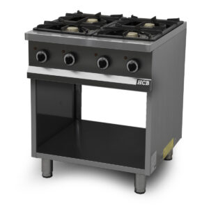 HCB Gas stove - 4 burners - 70 cm - 24 kW - stainless steel