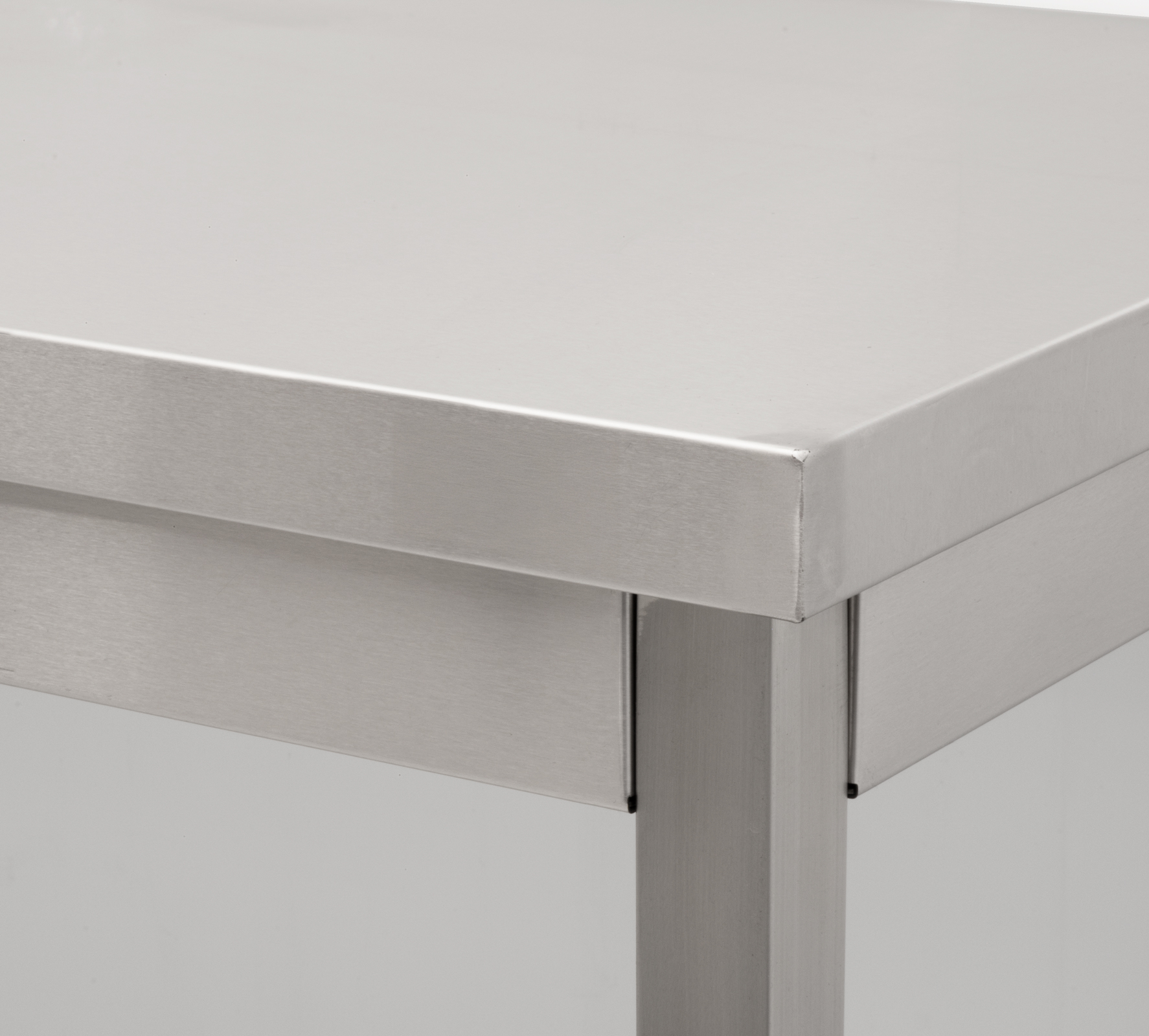 HCB Basic-line Work Table - with undershelf - 180 x 60 x 85 cm - stainless steel
