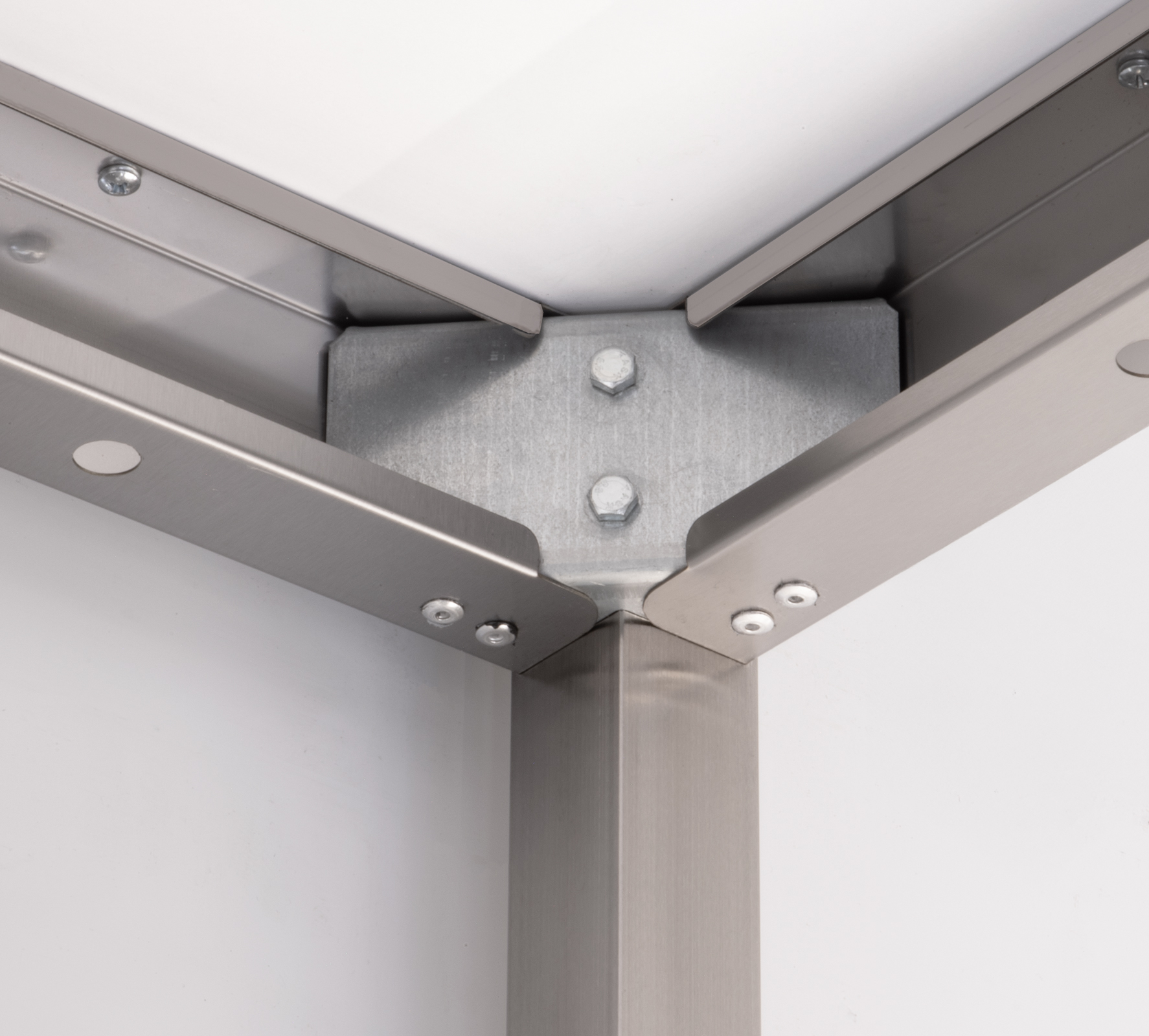 HCB Pro-line Work Table - with undershelf - 160 x 70 x 85 cm - stainless steel