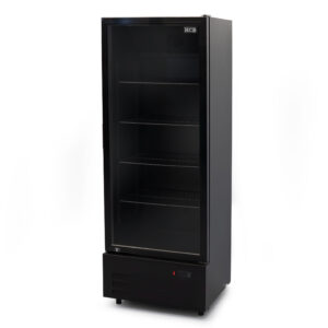 HCB Glass-Door Refrigerator - 289 liters - black - 230V