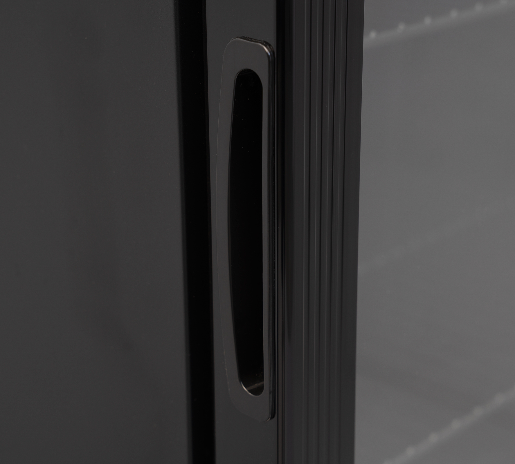 HCB Glass-Door Refrigerator - 289 liters - black - 230V