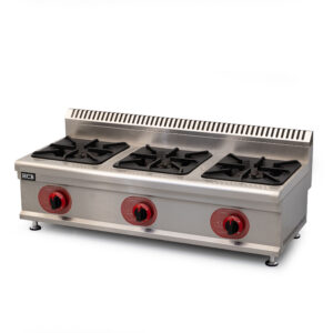 HCB Stove - 3 burners - propane - 21.9 kW - 104 cm - stainless steel