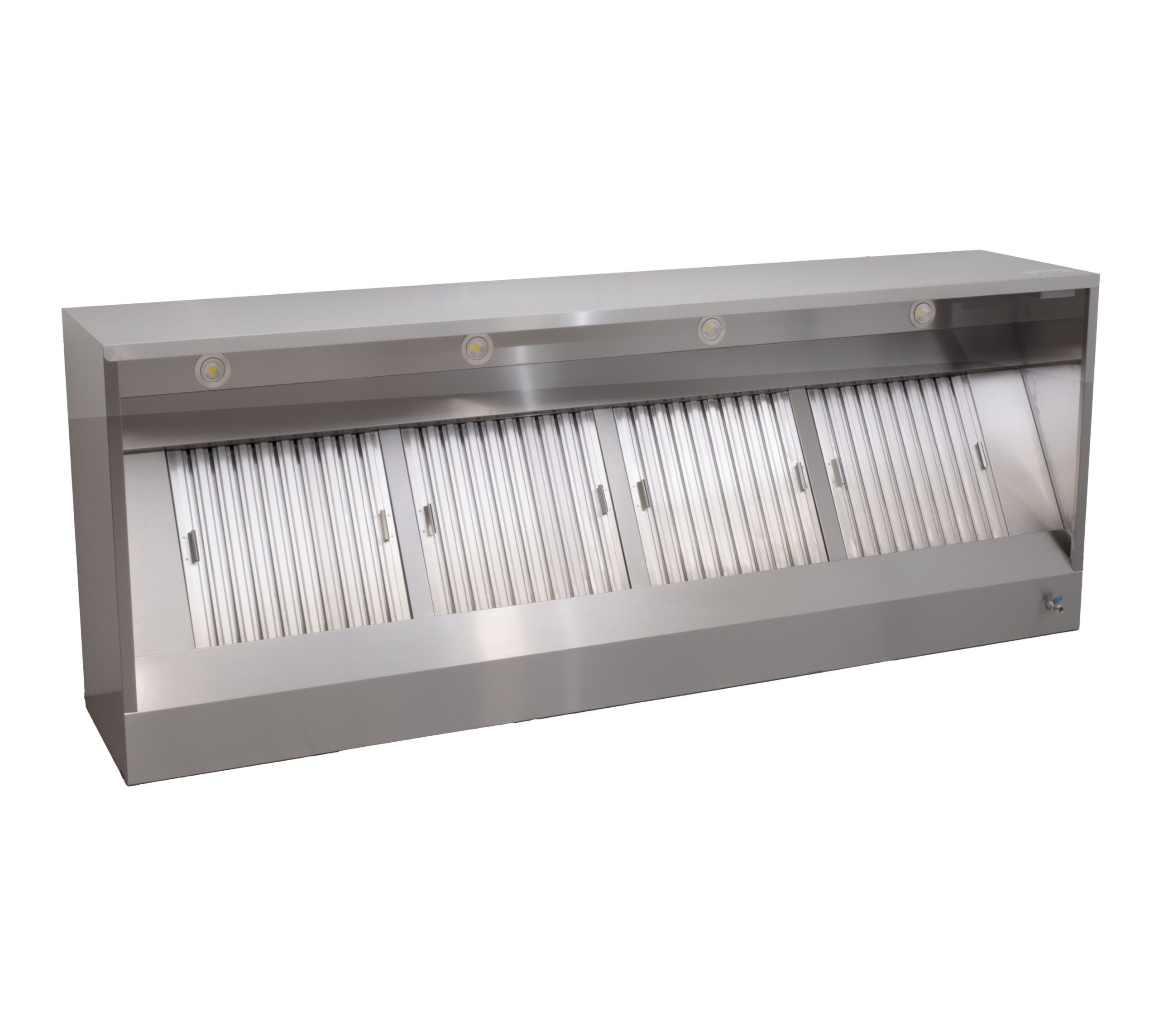 HCB Extractor - box model - with motor - 250 cm - 230V - stainless steel