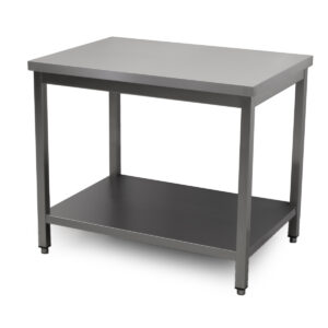 HCB Pro-line Work Table - with undershelf - 100 x 70 x 85 cm - stainless steel
