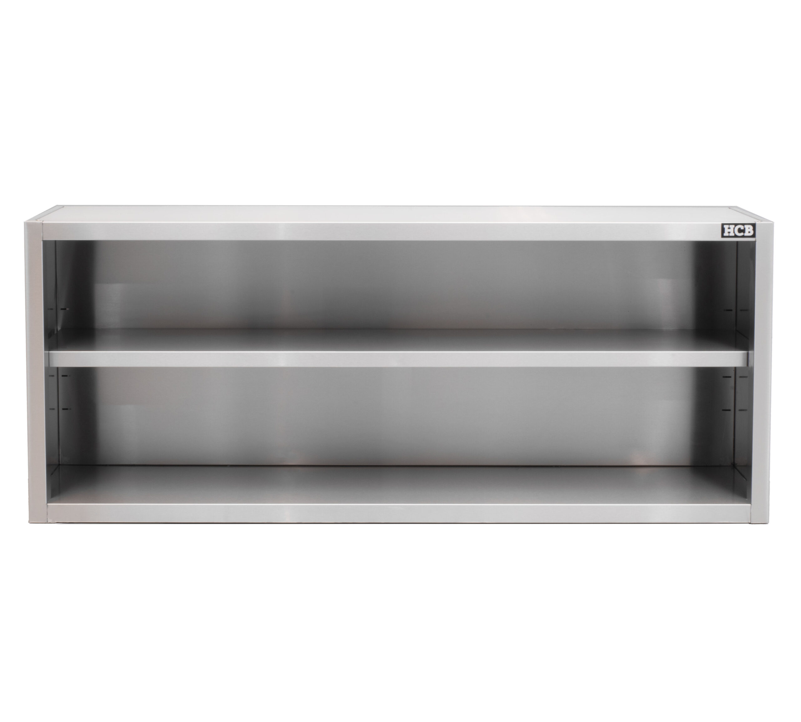 HCB Pro-line Wall cabinet - open model - 160 cm - stainless steel
