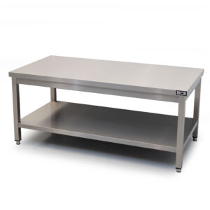 HCB Pro-line Work Table - with undershelf - 140 x 70 x 60 cm - stainless steel
