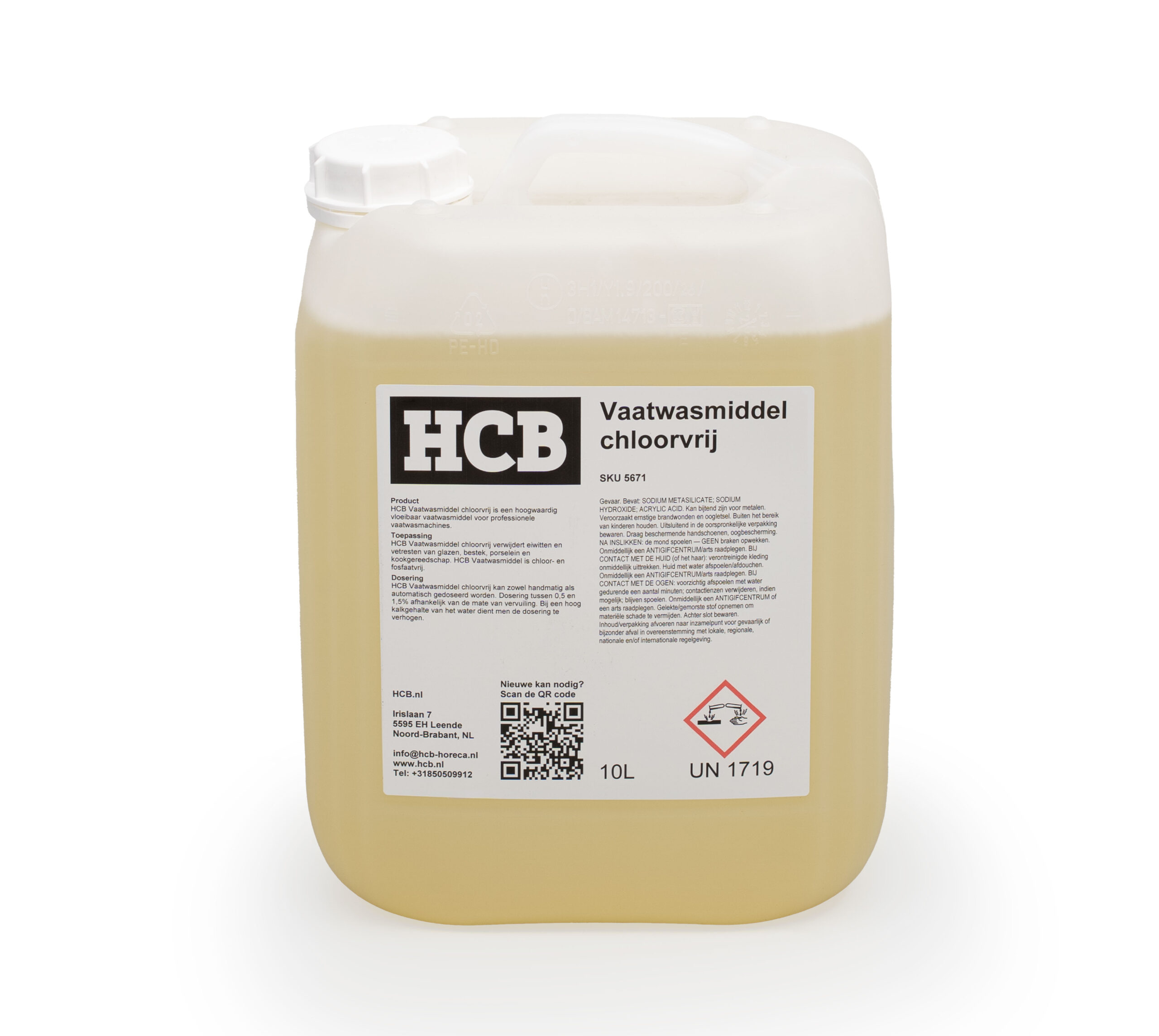 HCB Dishwasher Detergent - 10 liters - chlorine-free - universal for dishwashers