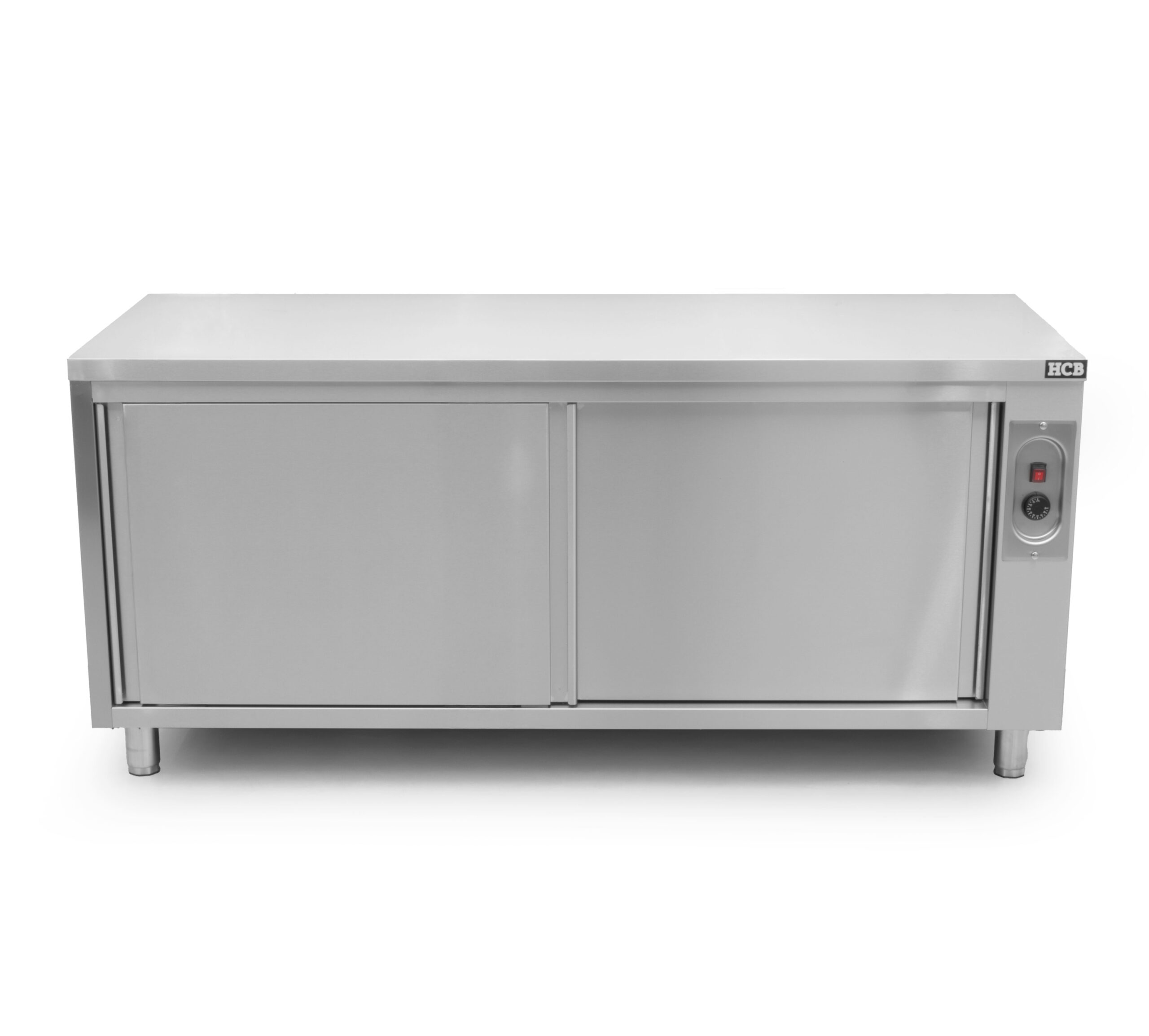 HCB warming cabinet - plate warming cabinet - 180 cm - sliding door - stainless steel