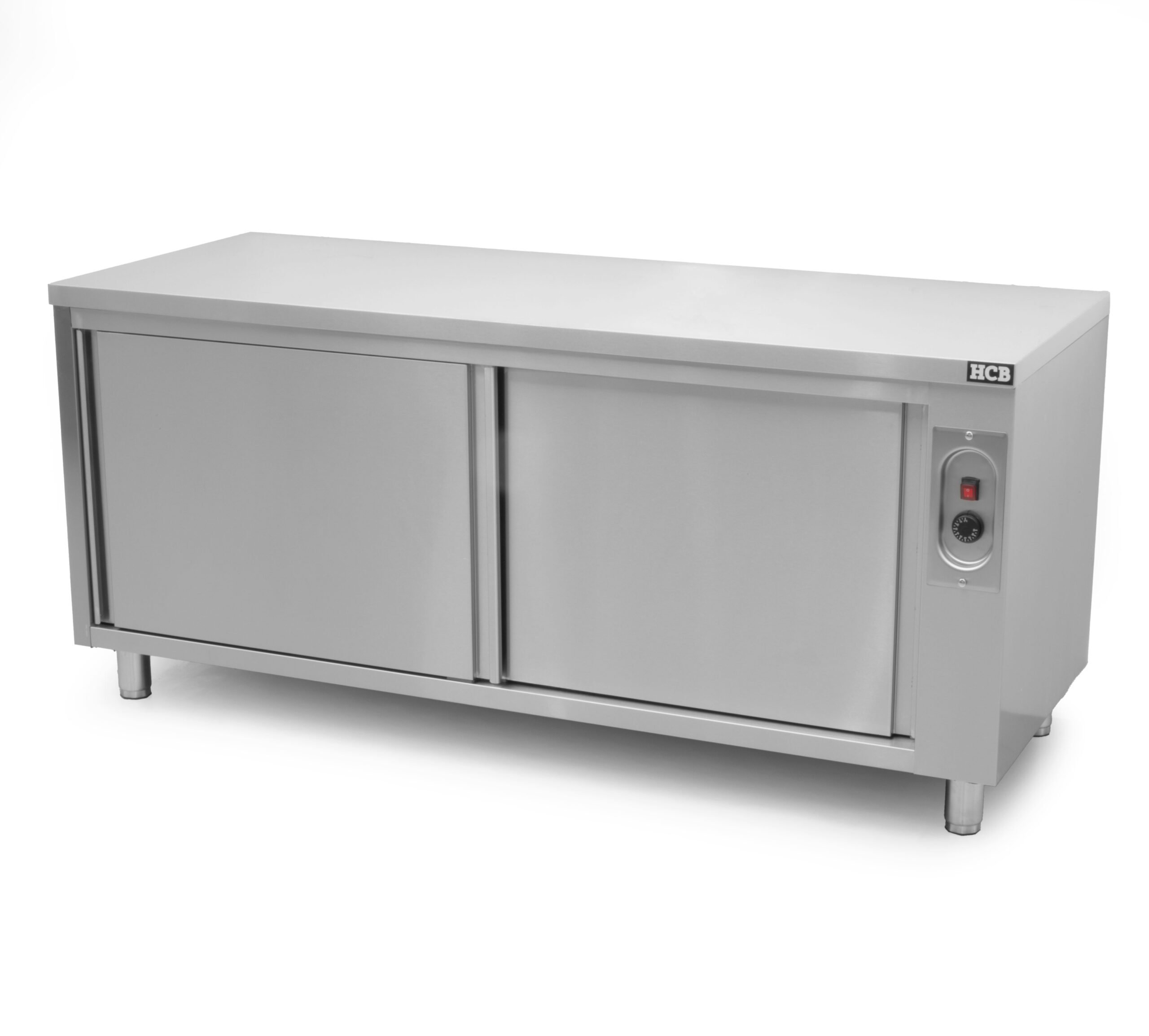 HCB warming cabinet - plate warming cabinet - 180 cm - sliding door - stainless steel