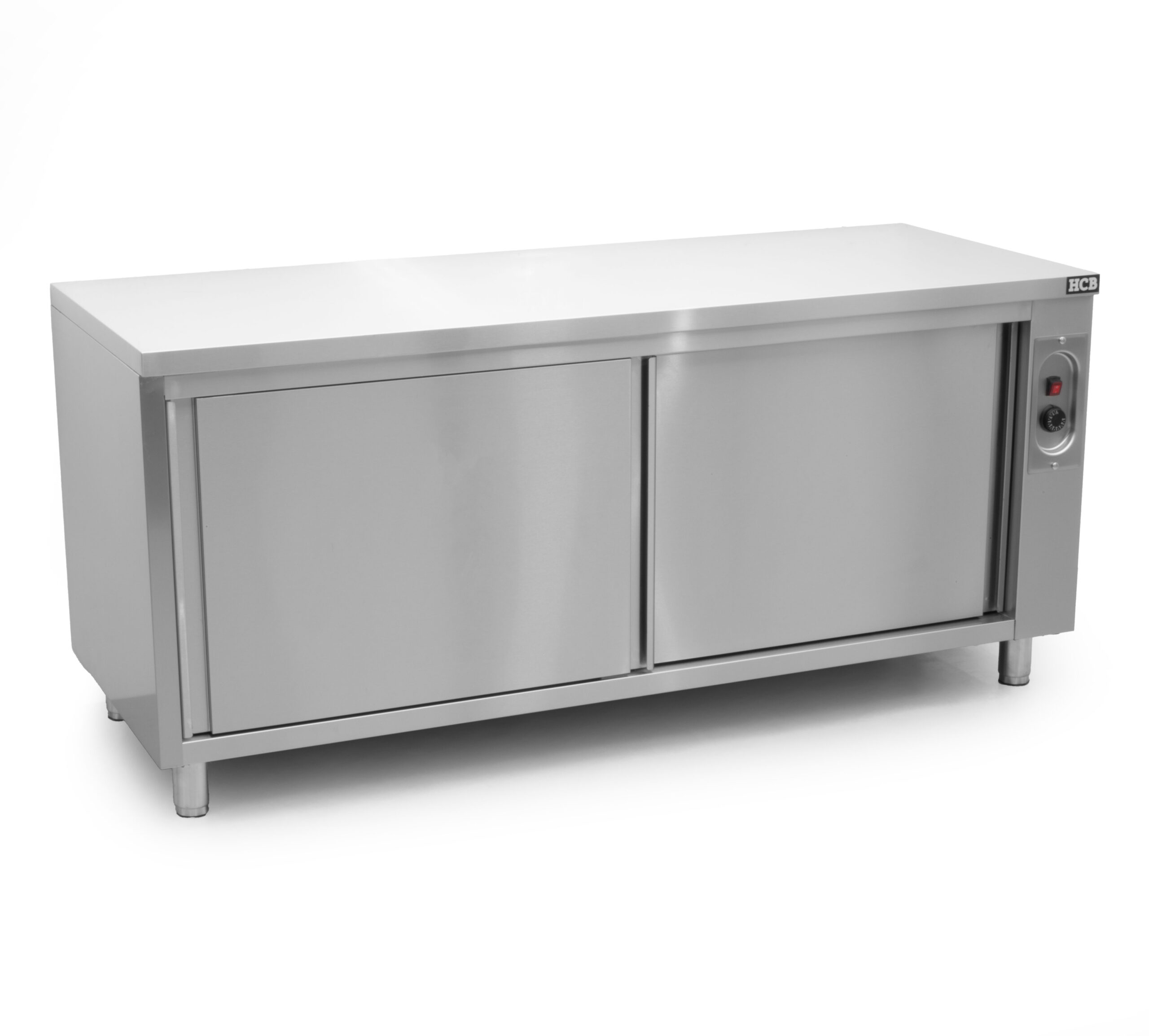 HCB warming cabinet - plate warming cabinet - 180 cm - sliding door - stainless steel
