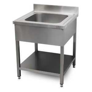 HCB Sink table - single sink - 70 cm - stainless steel