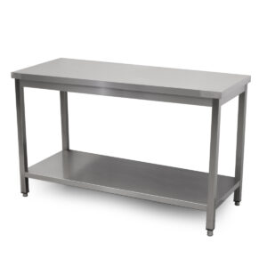 HCB Pro-line Work Table - with undershelf - 140 x 60 x 85 cm - stainless steel