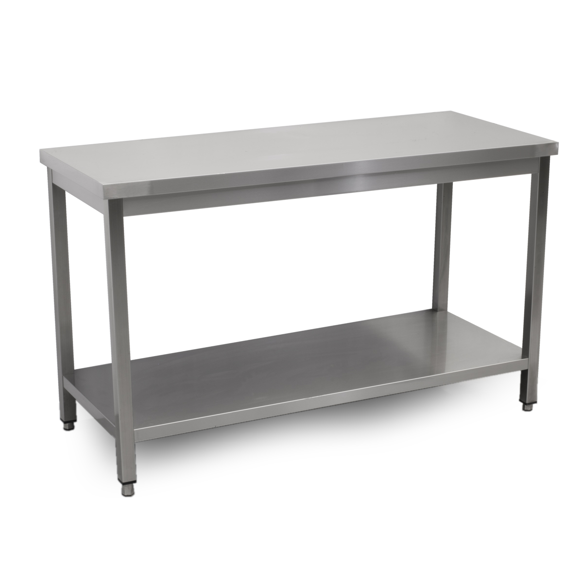 HCB Pro-line Work Table - with undershelf - 140 x 60 x 85 cm - stainless steel