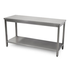 HCB Pro-line Work Table - with undershelf - 160 x 60 x 85 cm - stainless steel
