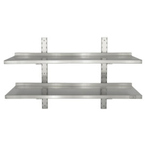 HCB Double wall shelf - 100 x 30 cm - stainless steel