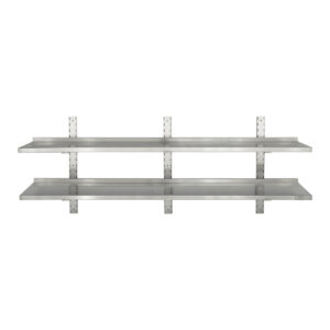HCB Double wall shelf - 200 x 30 cm - stainless steel
