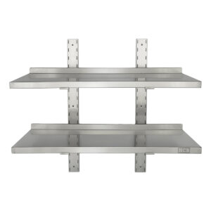 HCB Double wall shelf - 60 x 30 cm - stainless steel