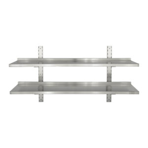 HCB Double wall shelf - 140 x 30 cm - stainless steel