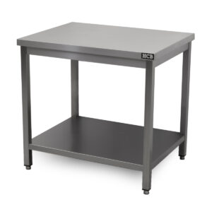 HCB Pro-line Work Table - with undershelf - 90 x 70 x 85 cm - stainless steel