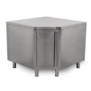 HCB Pro-line Work cabinet - corner cabinet - hinged door - stainless steel