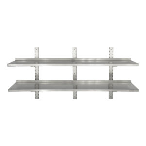 HCB Double wall shelf - 160 x 30 cm - stainless steel