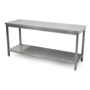 HCB Pro-line Work Table - with undershelf - 180 x 60 x 85 cm - stainless steel