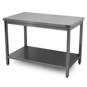 HCB Pro-line Work Table - with undershelf - 120 x 70 x 85 cm - stainless steel