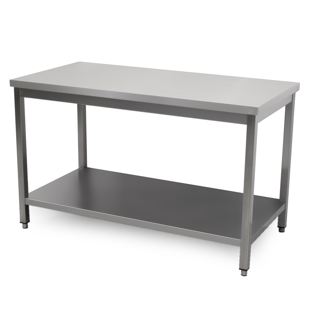 HCB Pro-line Work Table - with undershelf - 140 x 70 x 85 cm - stainless steel