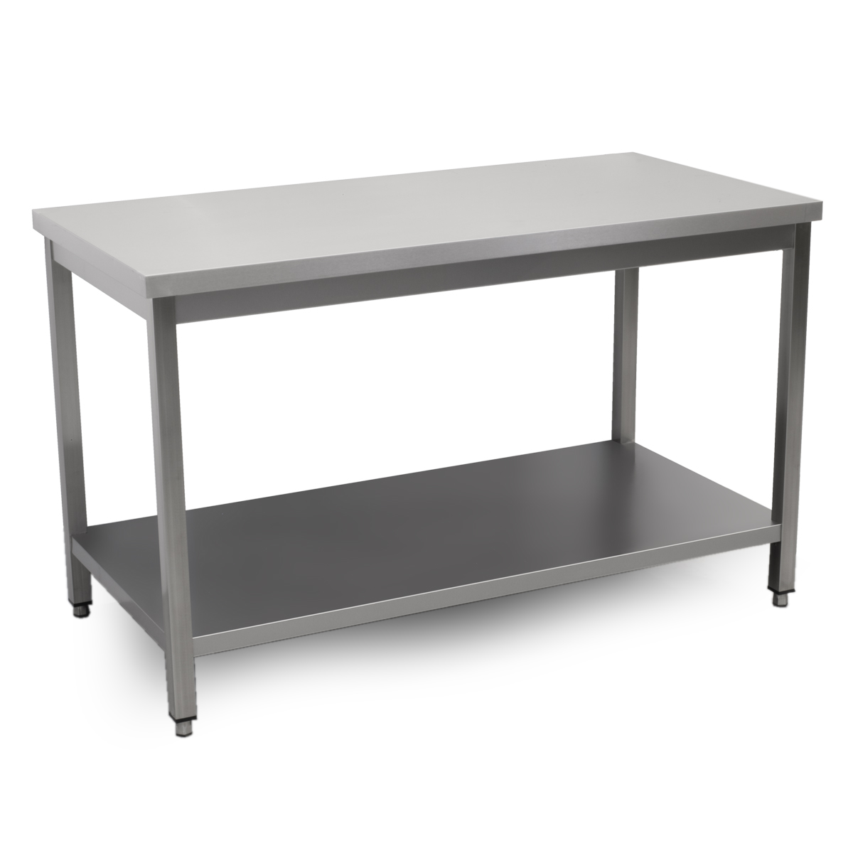 HCB Pro-line Work Table - with undershelf - 140 x 70 x 85 cm - stainless steel