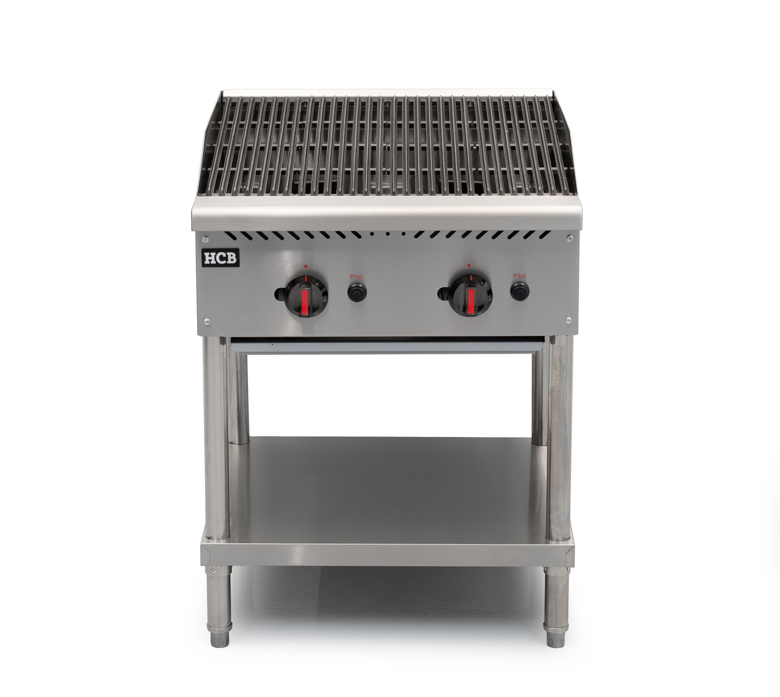 HCB Grill - 2 burners - propane - 20.5 kW - 61 cm - stainless steel