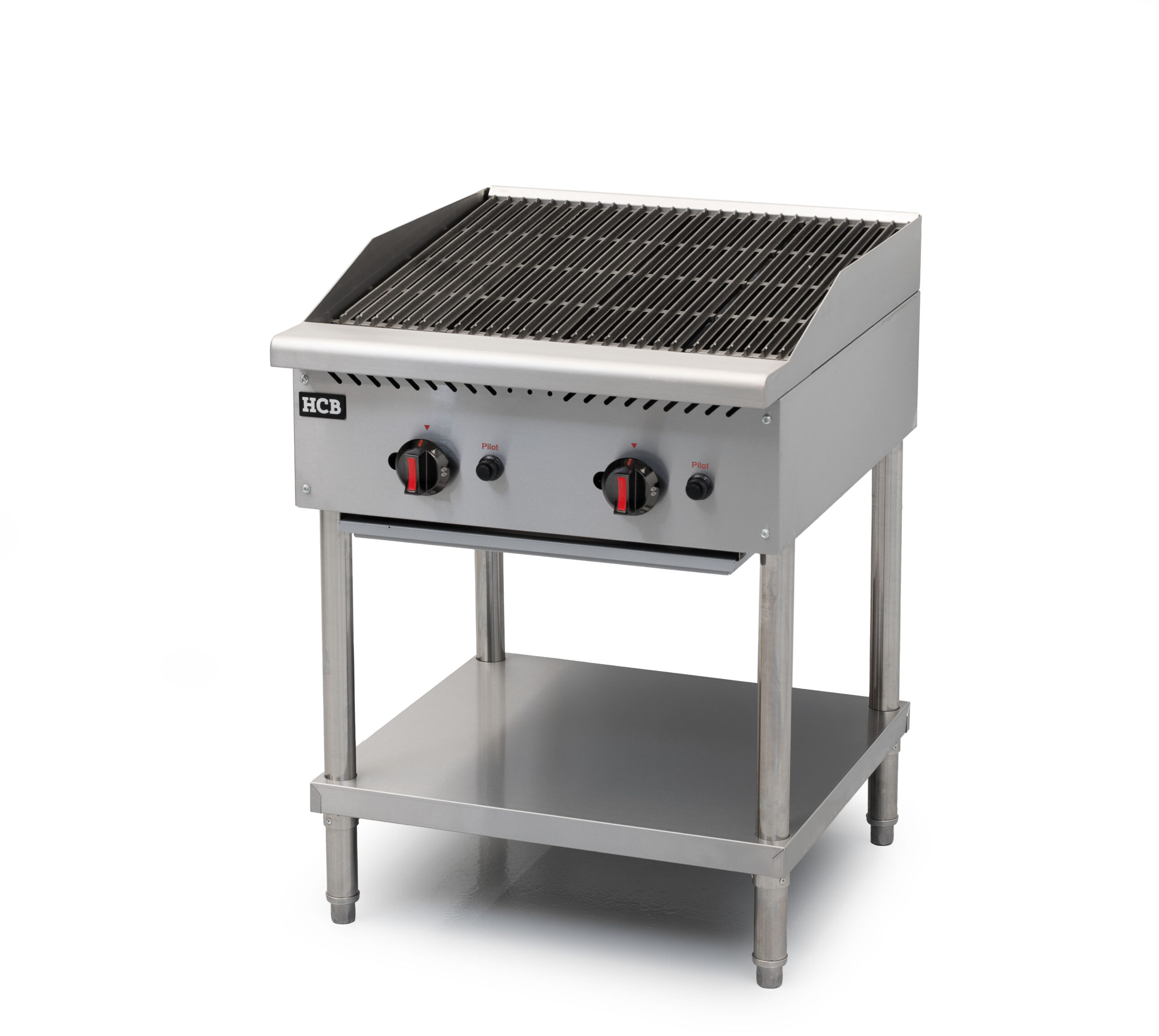 HCB Grill - 2 burners - propane - 20.5 kW - 61 cm - stainless steel