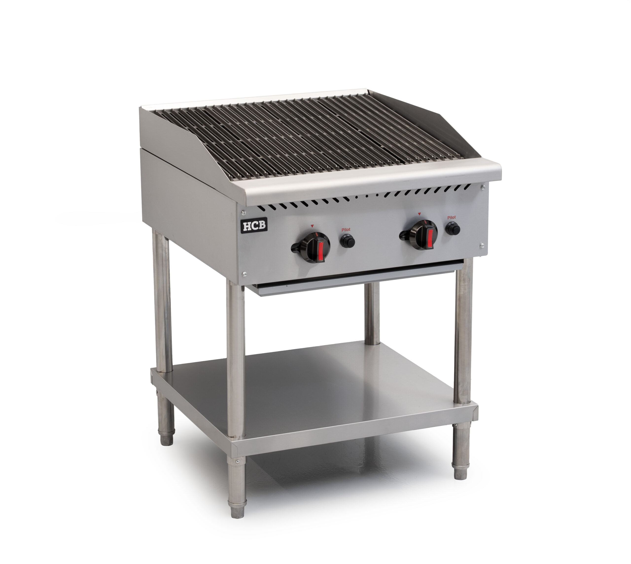 HCB Grill - 2 burners - propane - 20.5 kW - 61 cm - stainless steel