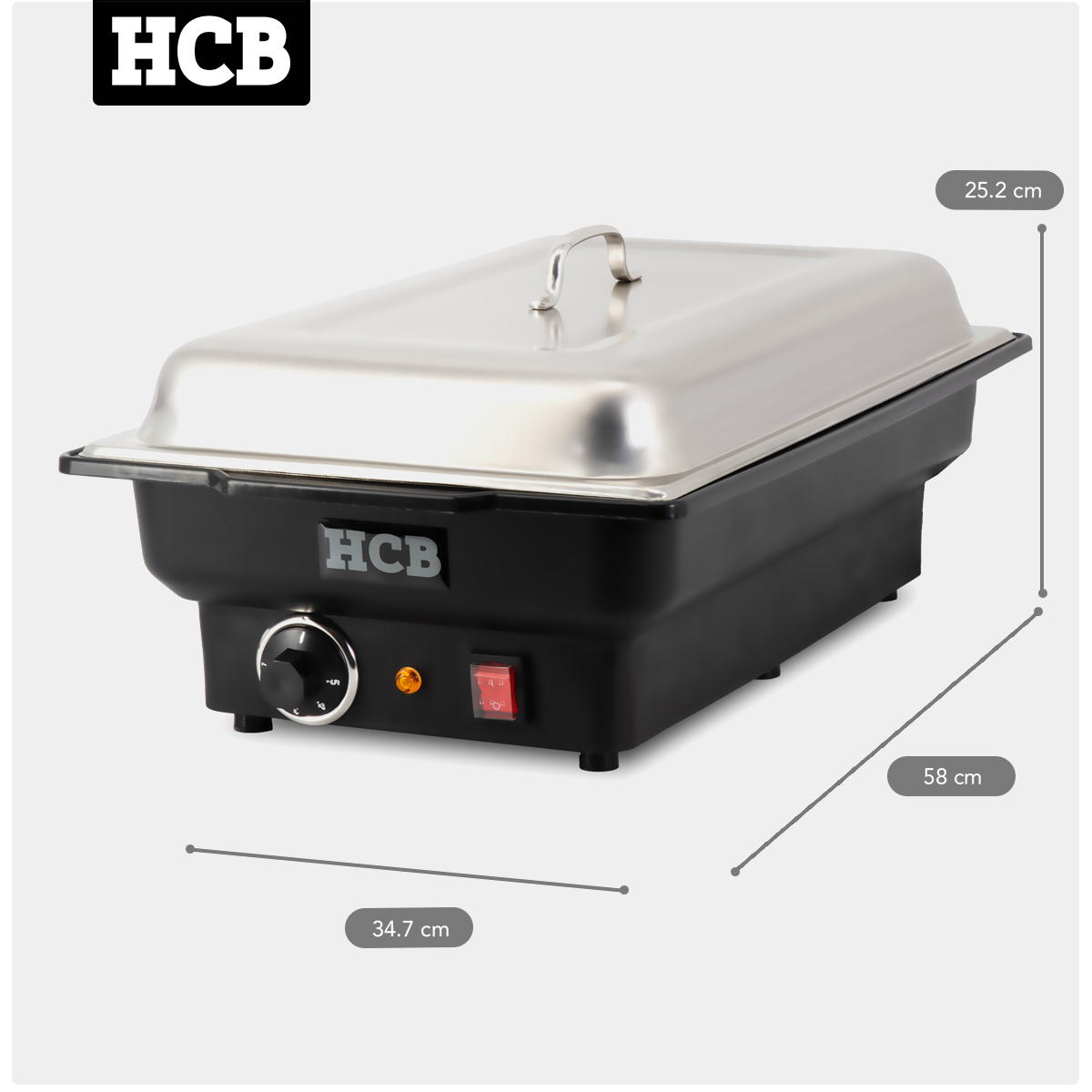 HCB Electric chafing dish - 1/1 GN - 65 mm - 230V