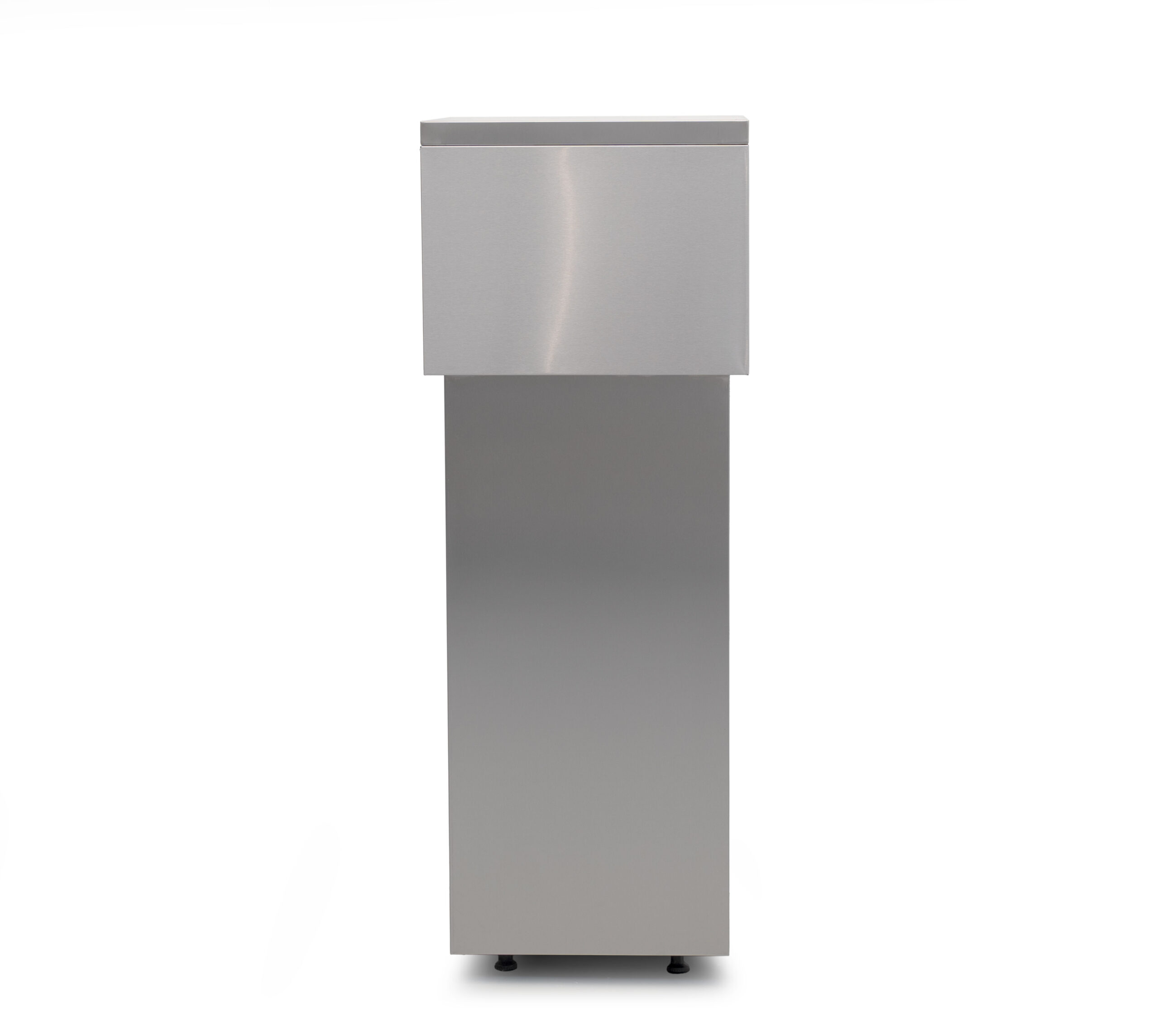 HCB Trash can - mobile - 130 liters - stainless steel